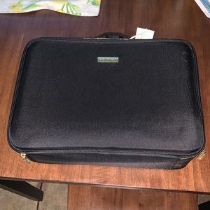 Rownyeon large black travel makeup case